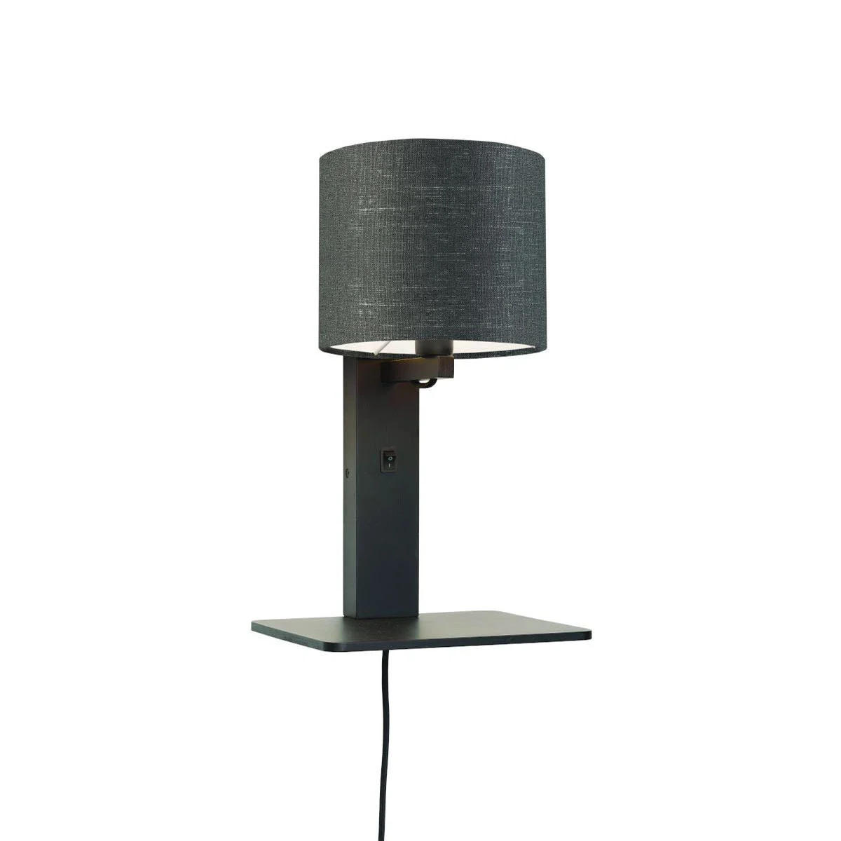Lámpara de pared con plataforma gris oscuro GOOD & MOJO Andes