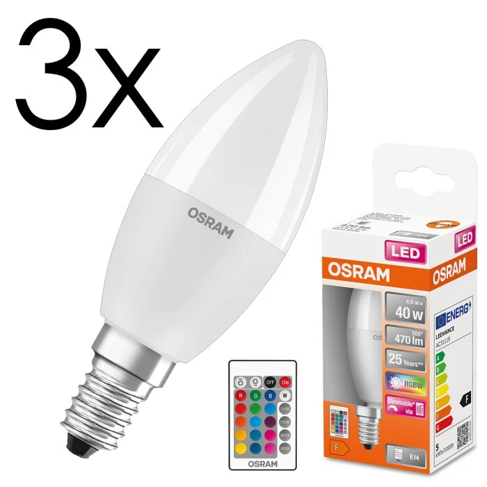 E14 LED 4.9 Watt regulable 470 Lumen