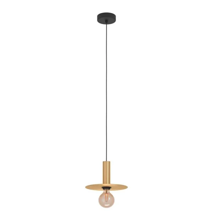 Eglo ESCANDELL Lámpara Colgante Latón, Negro, 1 luz