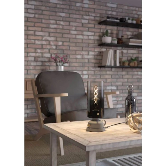 Eglo GARGRAVE Lámpara de mesa Gris, Latón, 1 luz