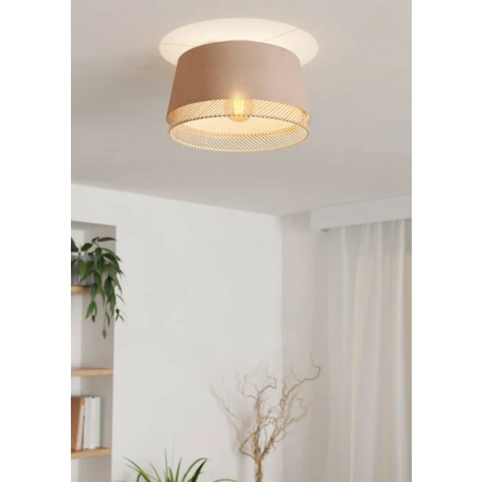 Eglo TABLEY Lámpara de Techo Negro, 1 luz