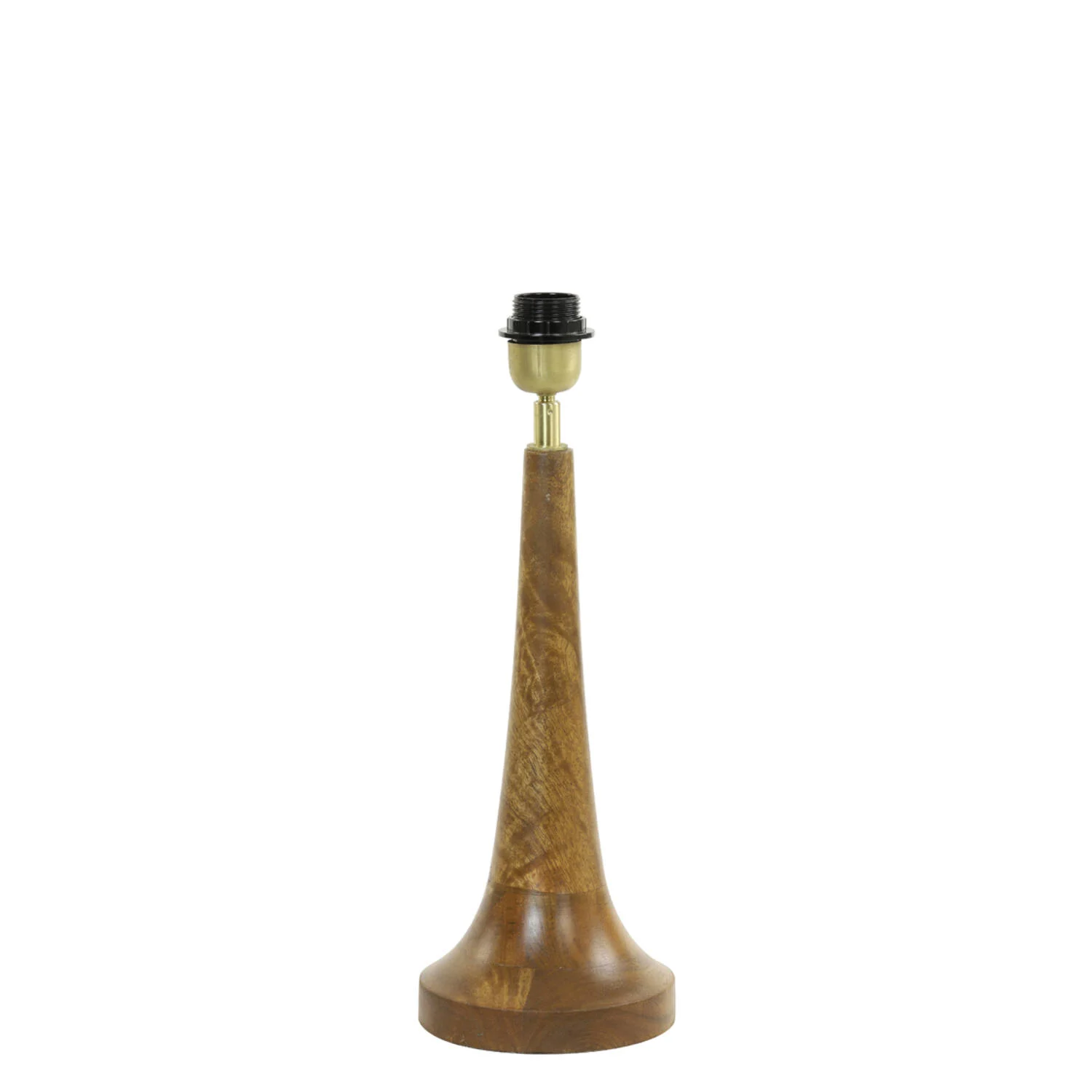 Base de lámpara de madera natural marrón Light & Living Jovany