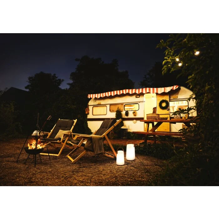 FHL easy Collgar Lámpara de mesa LED Blanca, 1 luz, Mando a distancia, Cambia de color