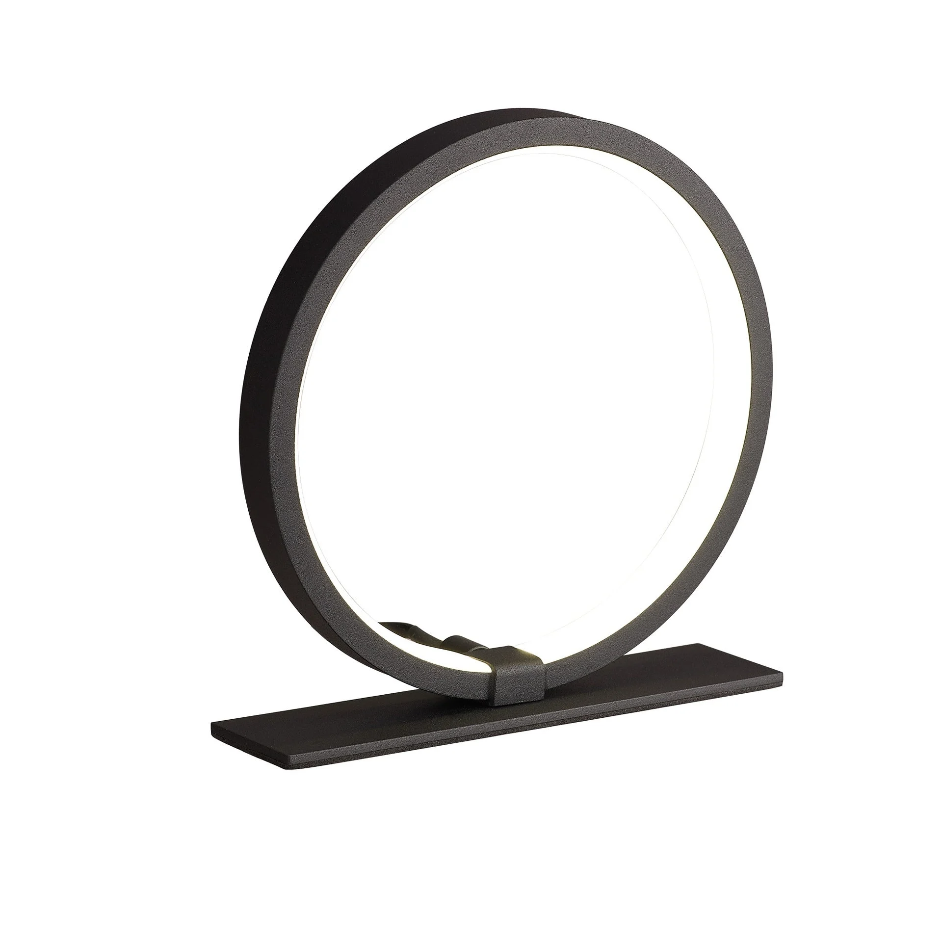 Lámpara de sobremesa Mantra Kitesurf LED aluminio negro 3000 IP20 Ø25,7cm 8595