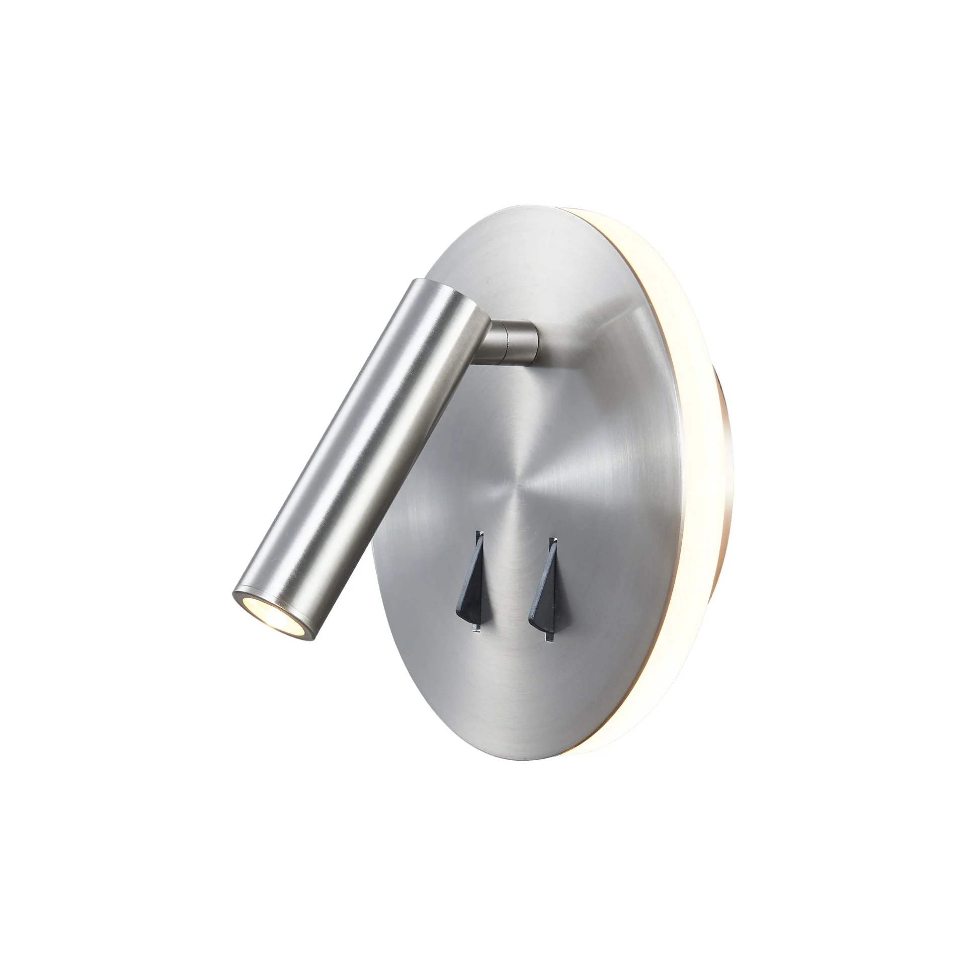 Mantra Cayman Aplique de pared lectura LED 3000K níquel satinado 6081