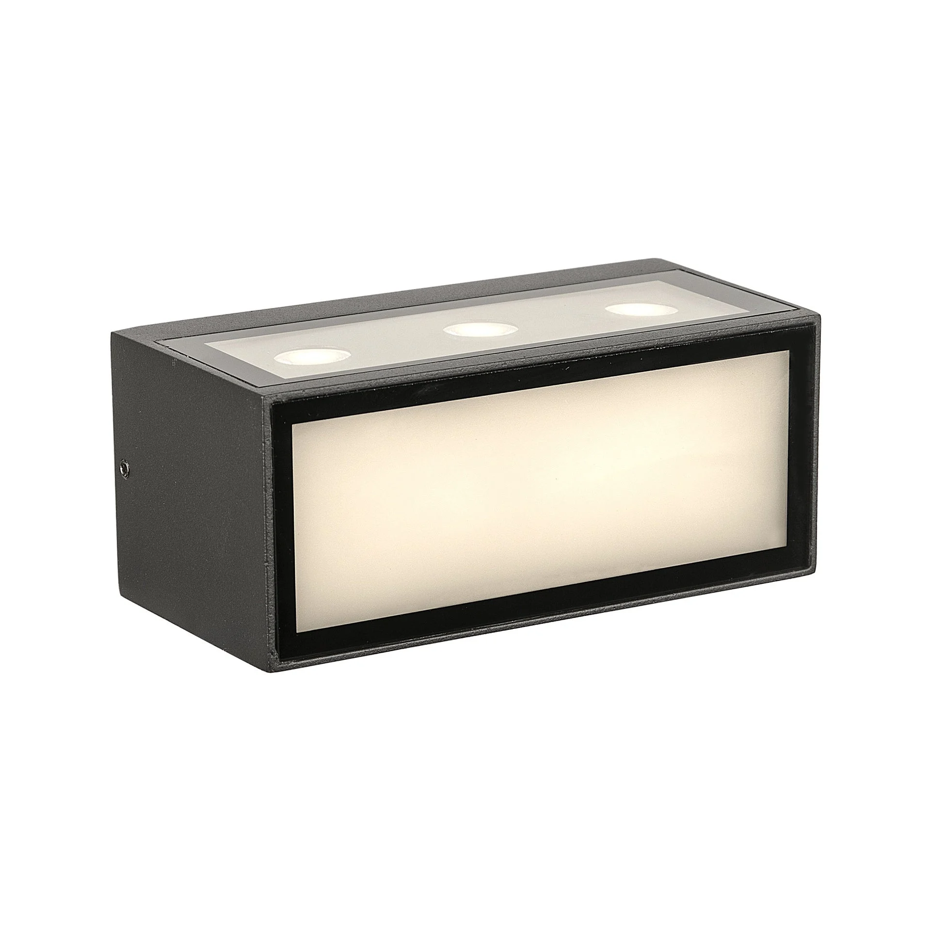 Aplique de exterior Mantra Cancun LED aluminio gris oscuro 3000 IP65 15,3cm 9096