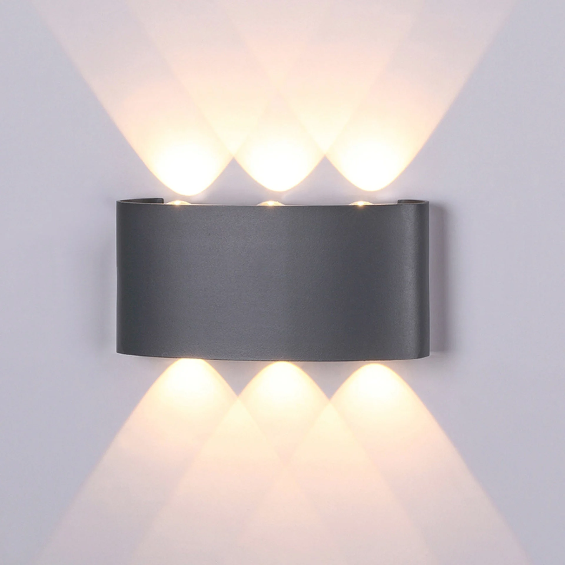 Mantra Arcs Lámpara de pared aplique LED gris oscuro 6540