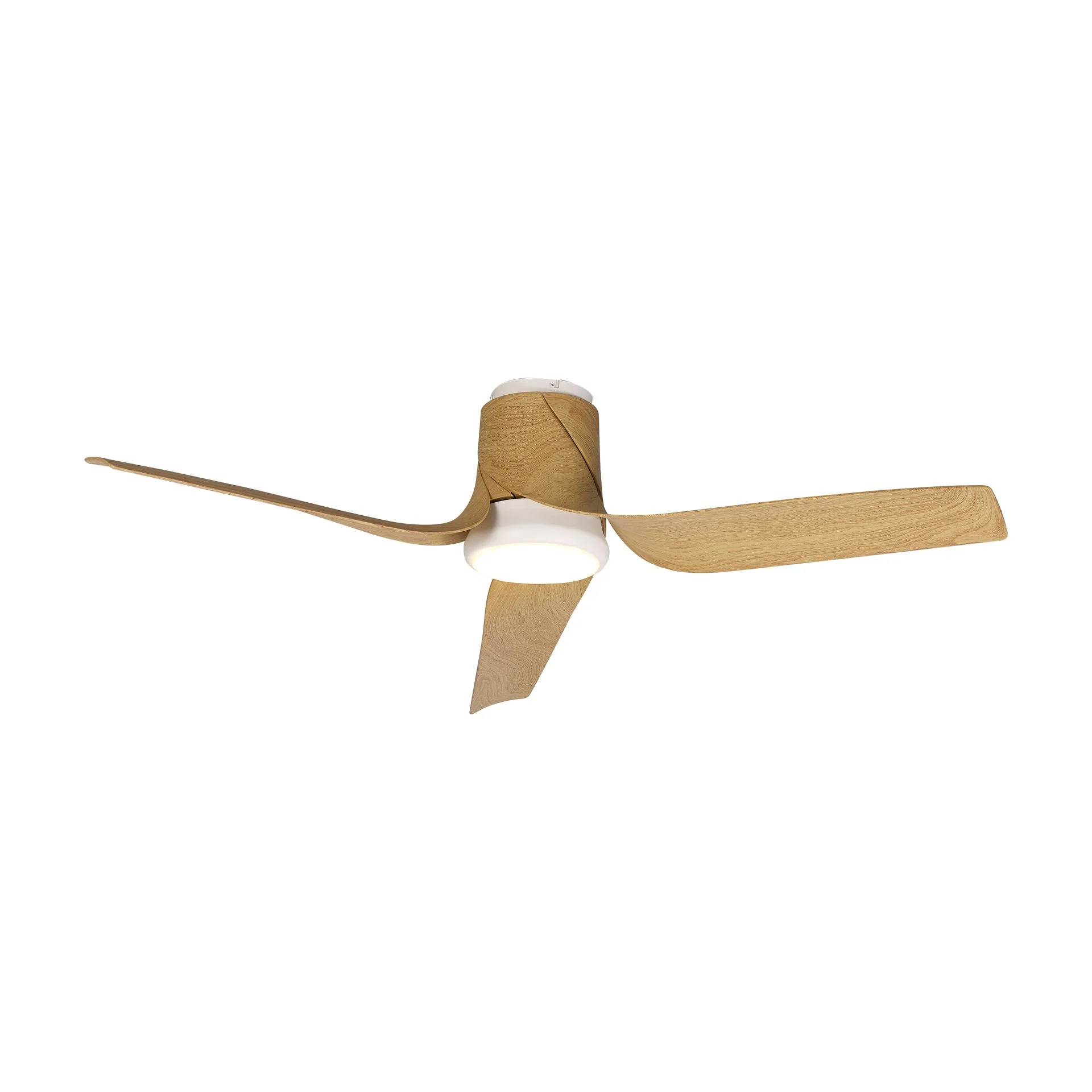 Ventilador de techo Mantra Ushuaia grande LED acero madera 2700-5000 regulable IP20 Ø133cm 8719