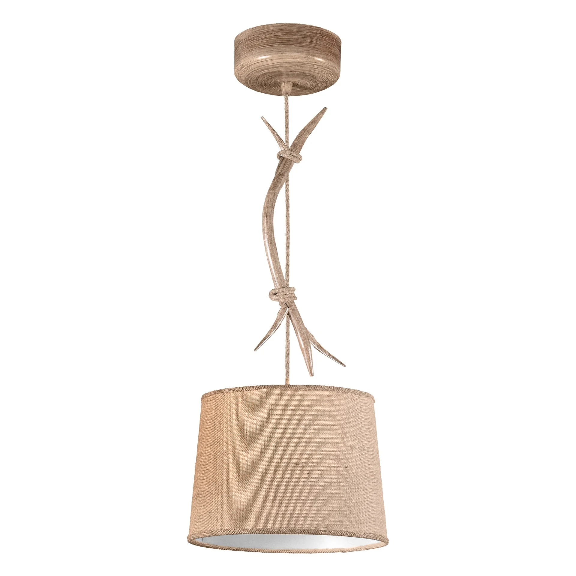 Mantra Sabina Lámpara de techo colgante imitación madera Ø30cm 6410