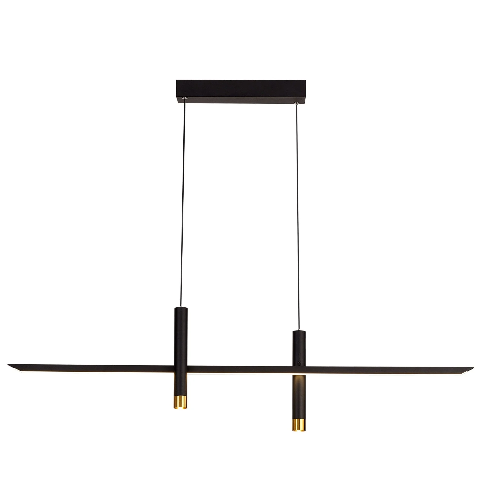 Mantra Esparta Lámpara de techo colgante LED 30W 3000K negro, dorado 7981
