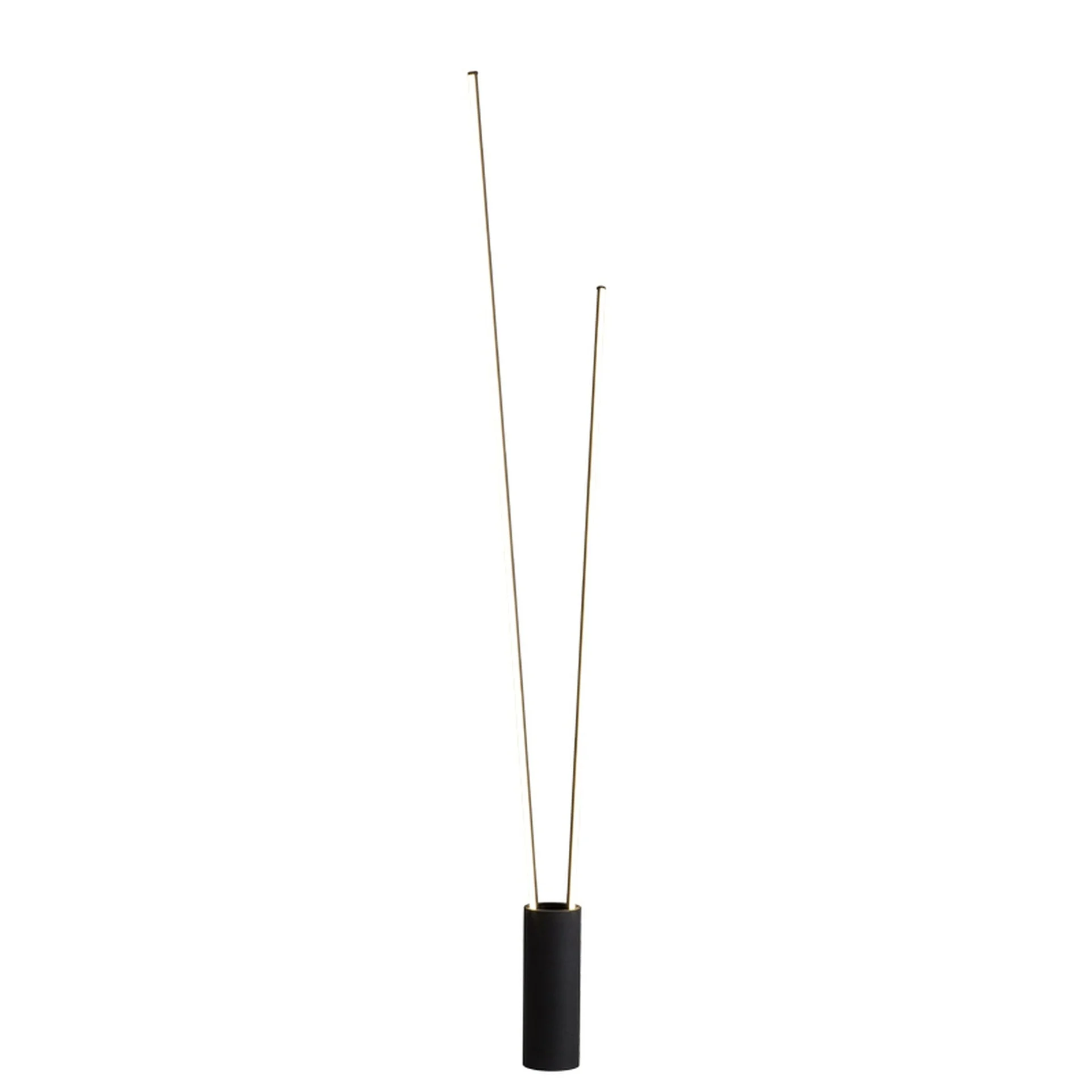Mantra Vertical Lámpara pie de salón LED 3000K regulable negro 7346