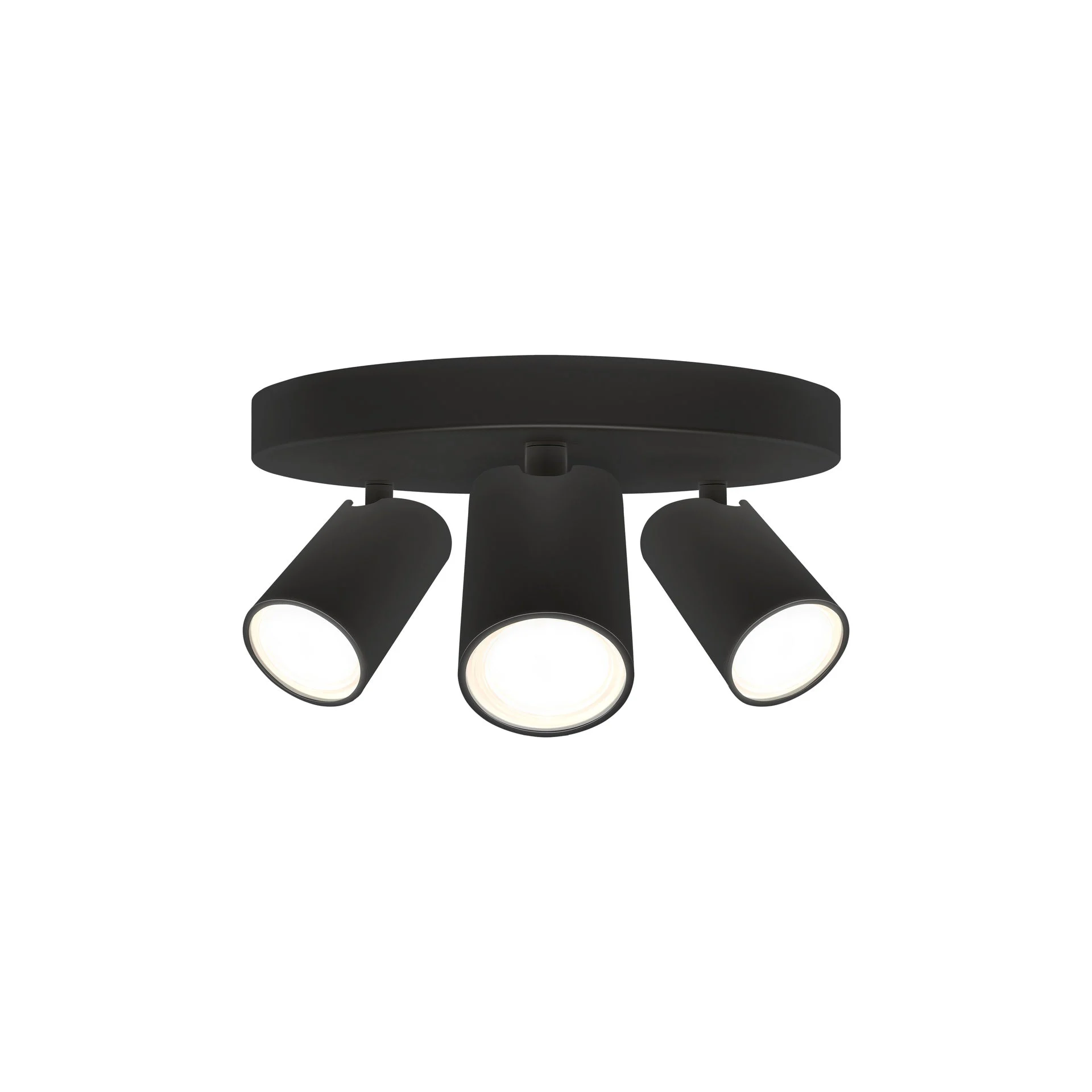 Mantra Sal Negro Plafón GU10 3 luces negro 7962