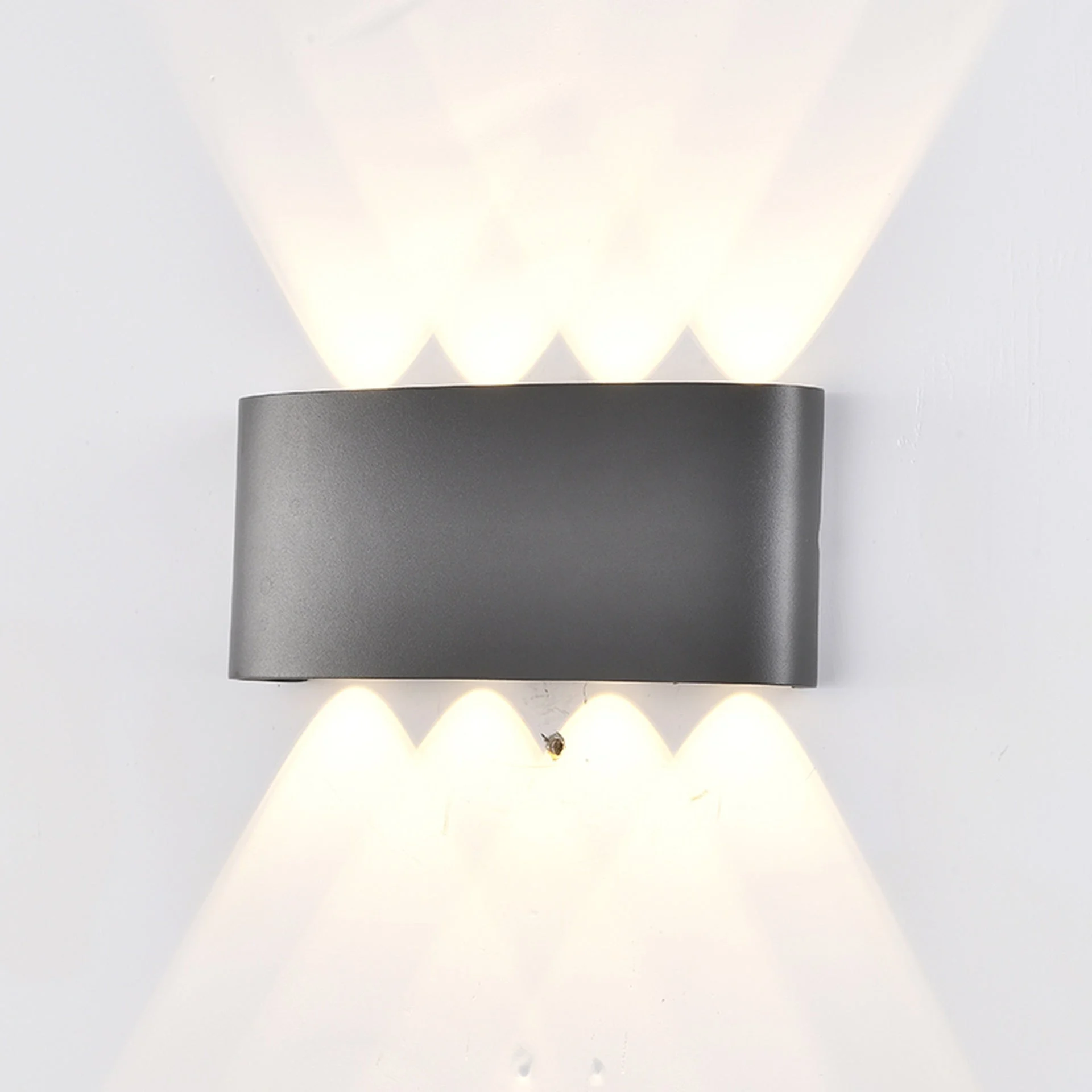 Aplique de exterior Mantra Arcs LED aluminio gris oscuro 3000 IP54 9cm 7813