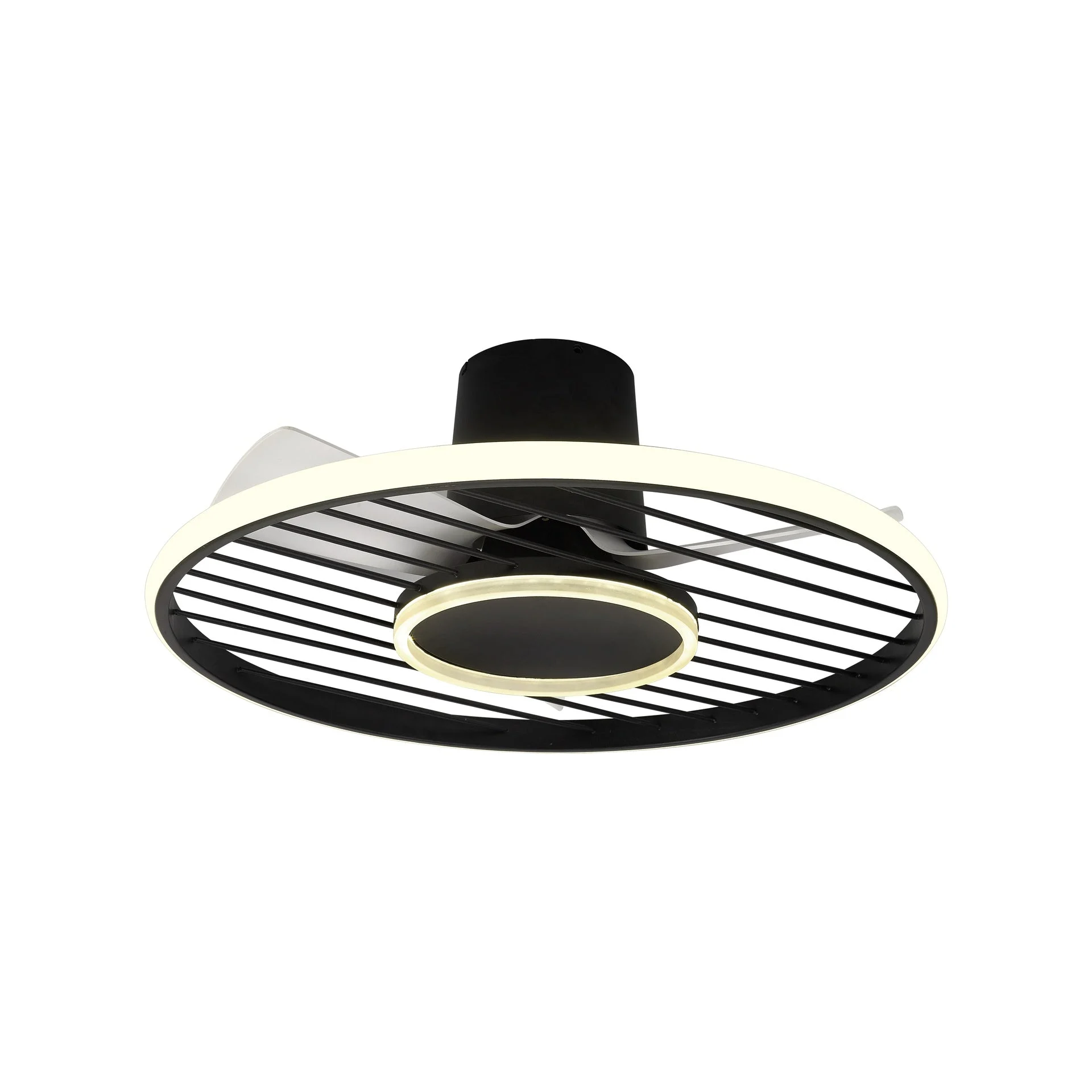 Ventilador de techo Mantra Soho LED acero negro 2700-5000 regulable IP20 Ø66cm 8721