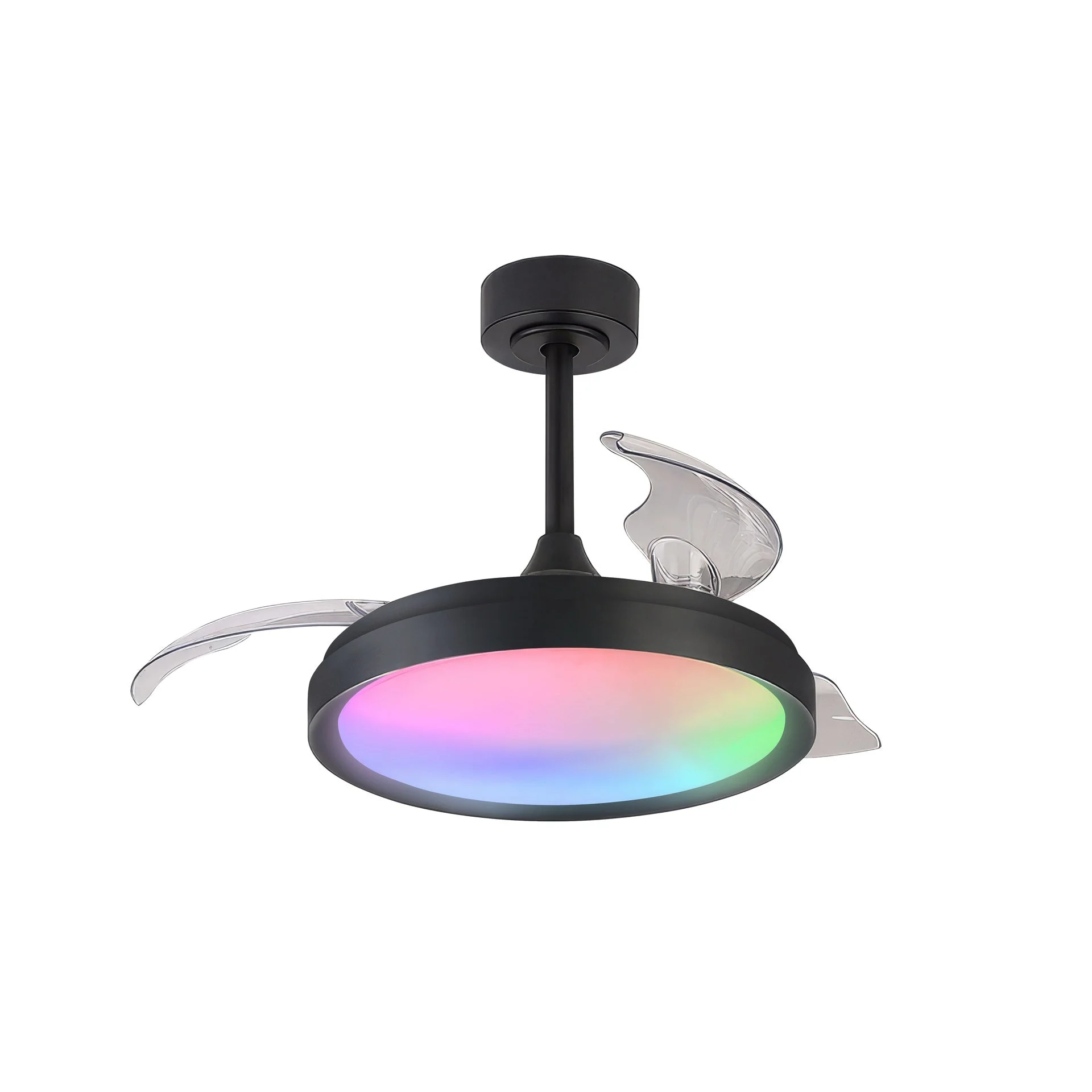 Ventilador de techo Mantra Siberia LED acero negro 3000-6500 regulable IP20 Ø43cm 8761