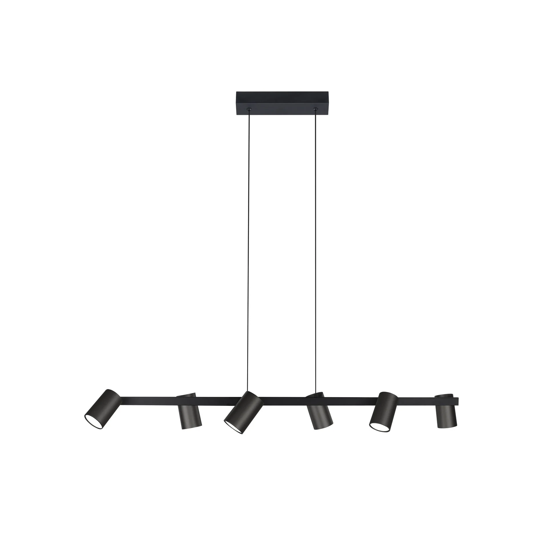 Lámpara de techo Mantra Sal 6 luces aluminio negro IP20 8298