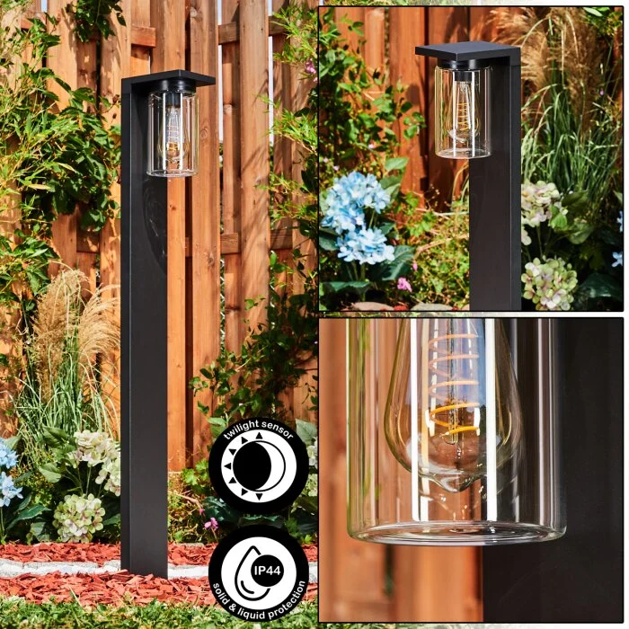 Foley Poste de Jardín Negro, 1 luz