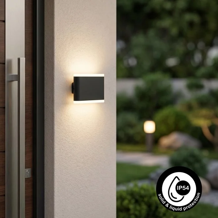 Gamas Aplique de exterior, Apliques Antracita, 1 luz