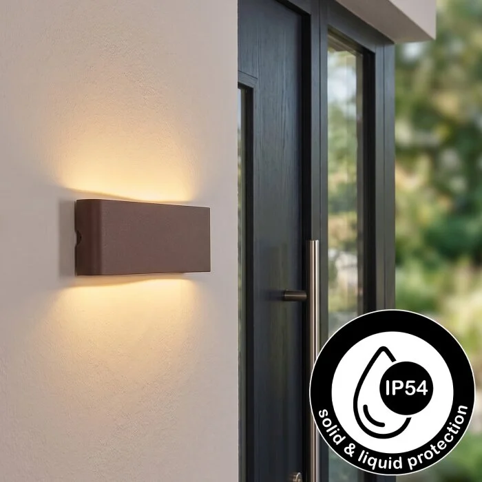 Gamas Aplique de exterior, Lámpara de baño, Apliques, Spot de pared Color óxido, 1 luz