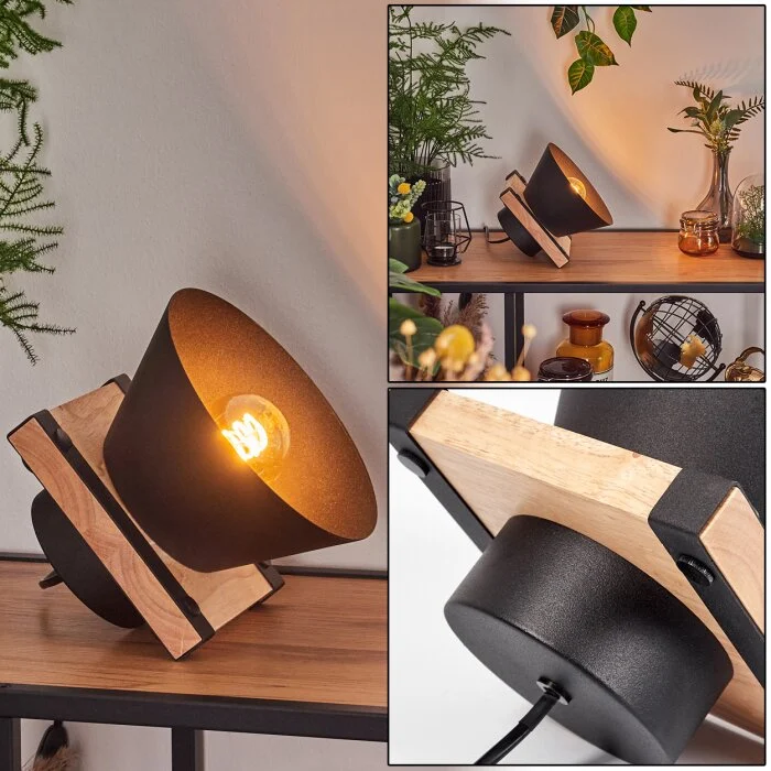 Gatangachi Lámpara de mesa Negro, 1 luz