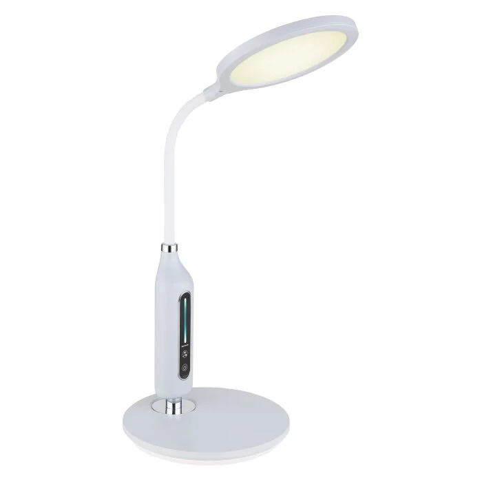 Globo FRUGGY Lámpara de mesa LED Cromo, Gris, 1 luz