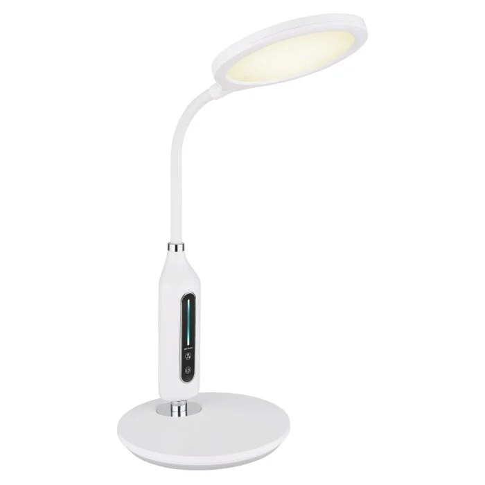Globo FRUGGY Lámpara de mesa LED Cromo, Blanca, 1 luz