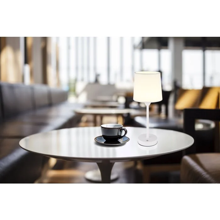 Globo LUNKI Lámpara de mesa LED Blanca, 1 luz
