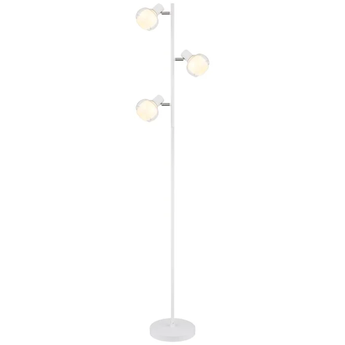Globo TOKKI Lámpara de Pie Blanca, 3 luces