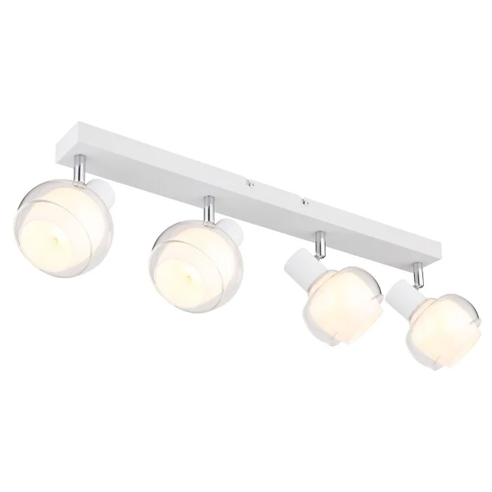 Globo TOKKI Lámpara de Techo Blanca, 4 luces
