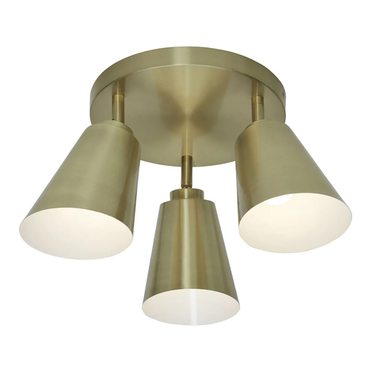 Plafon redondo de 3 luces dorado It’s About RoMi Bremen