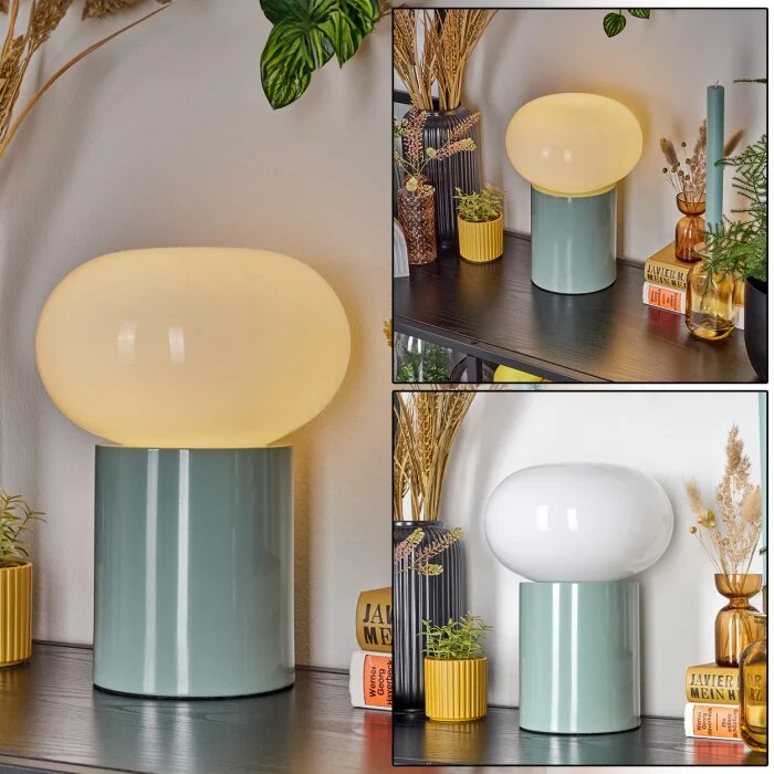 Godrie Lámpara de mesa Azul, 1 luz