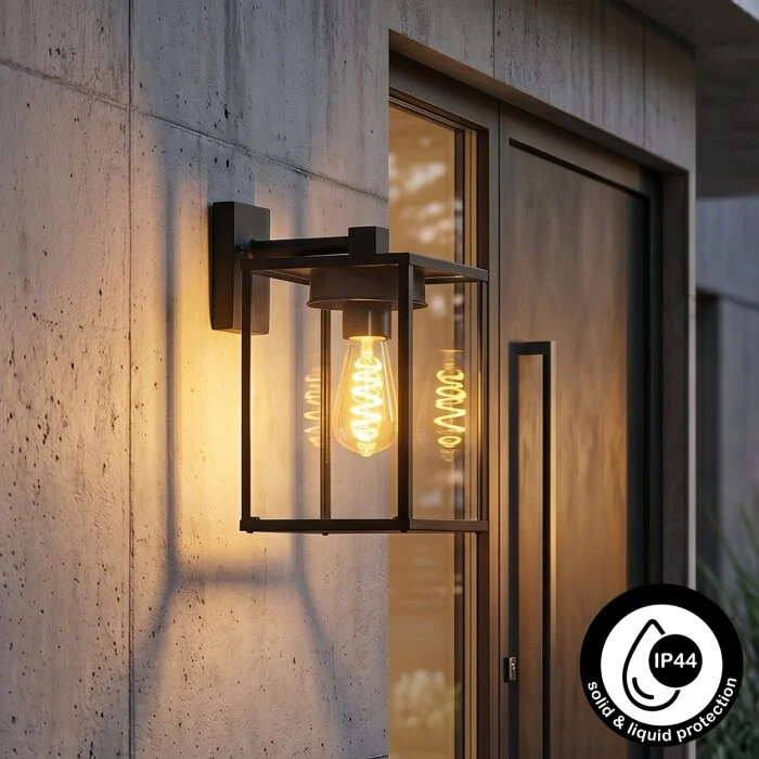 Gramilla Aplique para exterior Negro, 1 luz