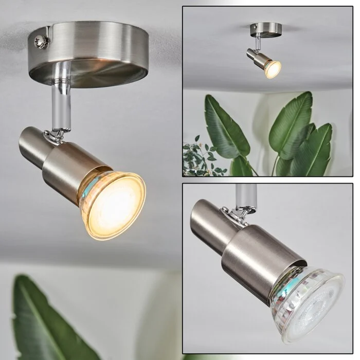 Gropptorp Plafones, Spot techo Níquel-mate, 1 luz