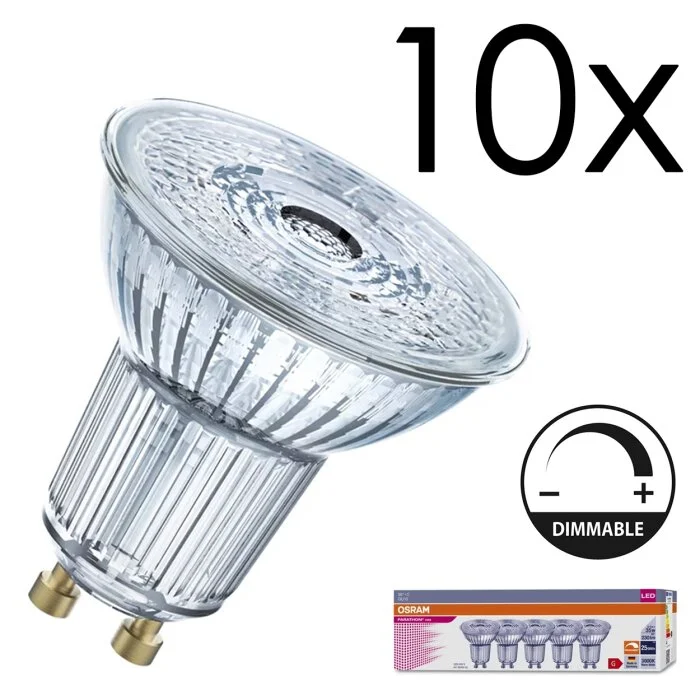 GU10 LED 3.4 Watt blanco cálido regulable 230 Lumen