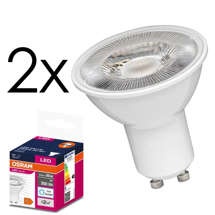 GU10 LED 4.5 Watt blanco luz diurna 350 Lumen