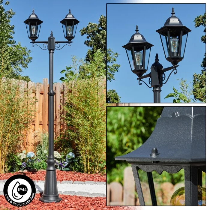 Hongkong Candelabro Negro, 2 luces