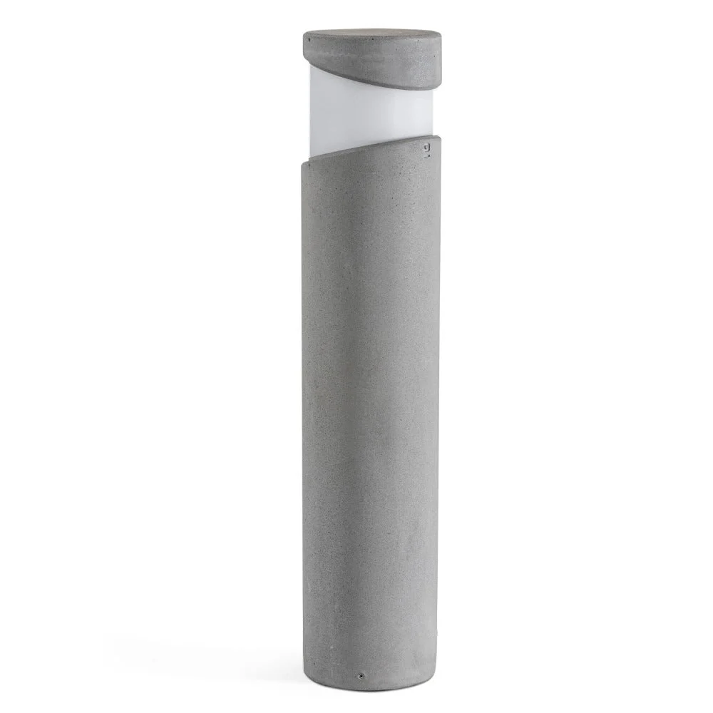 Baliza de exterior Faro Block 70cm E27 LED gris IP65 opal 74142