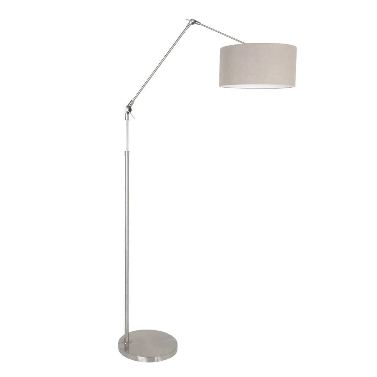 Lámpara brazo plegable  Steinhauer Prestige chic vidrioahumado y blanco