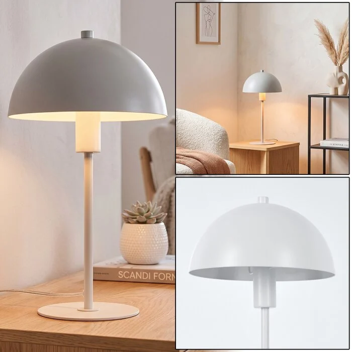 Lámpara Champiñón  Sandvig Lámparas de mesa Blanca, 1 luz