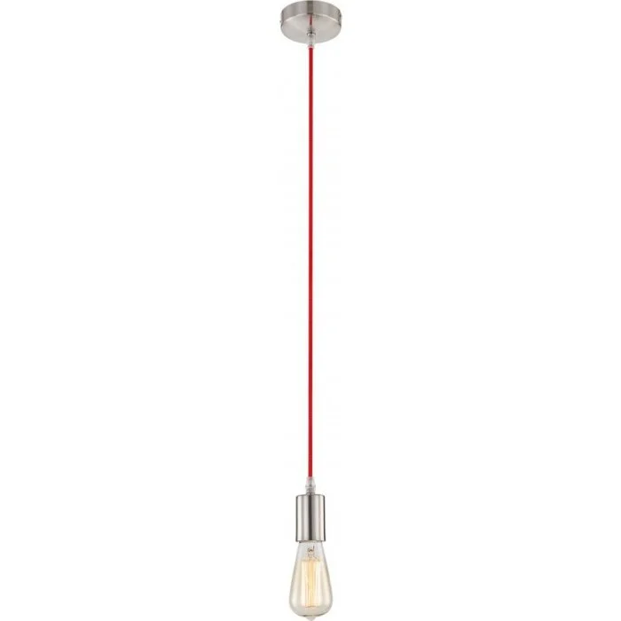 Lámpara Colgante Níquel-mate, 1 luz