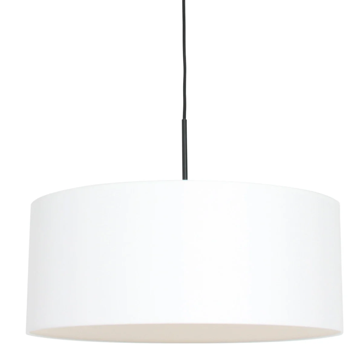 Lámpara colgante con pantalla blanca Steinhauer Sparkled light transparente y plateado