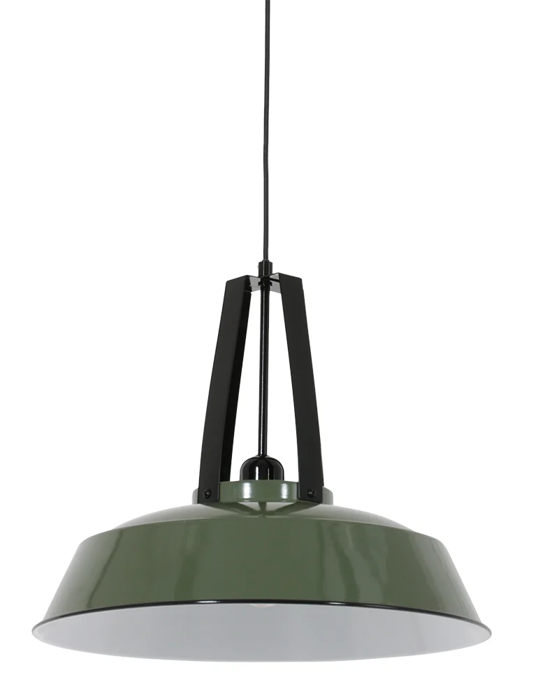 Lámpara colgante verde industrial Tough Mexlite Luna