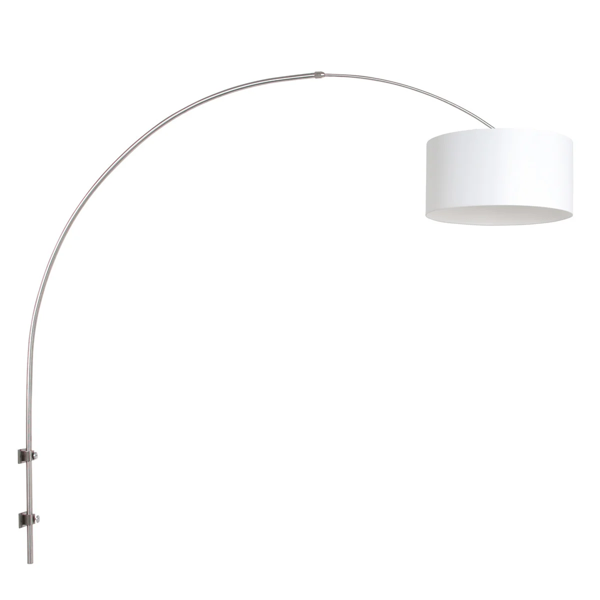 Lámpara de arco/ pared Steinhauer Sparkled light acero y blanco