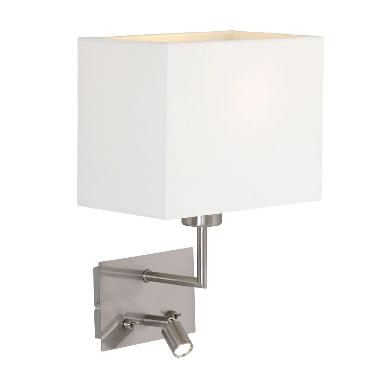 Aplique de pared de metal y tela moderna Mexlite Nouveau