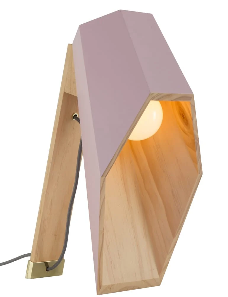 Lámpara de madera rosa Seletti Woodspot