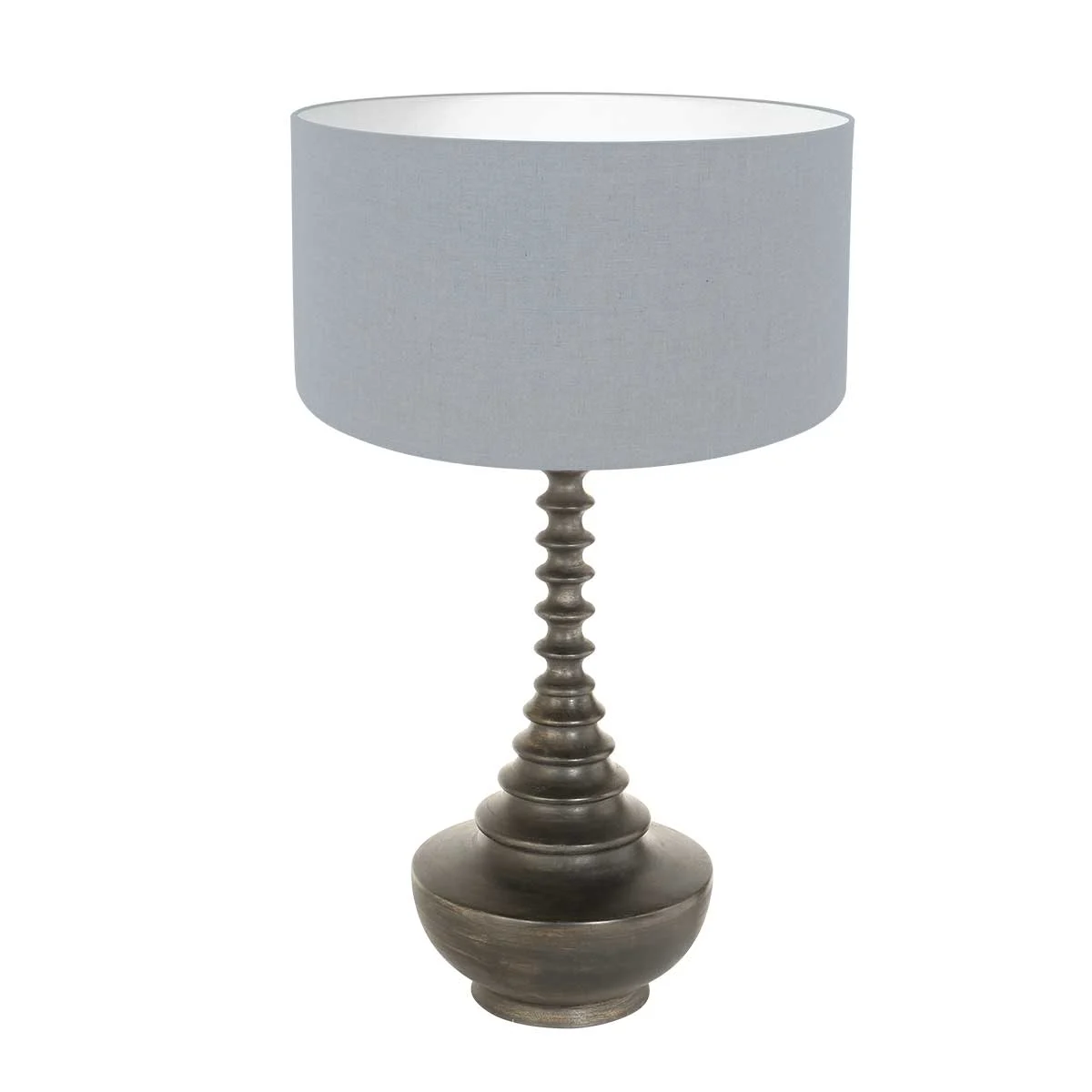 Lámpara de mesa clásica con forma de anillo Anne Light & Home Bois