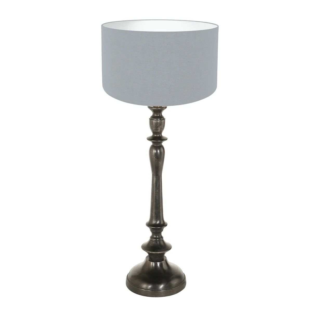 Lámpara de mesa clásica oscura Anne Light & Home Bois