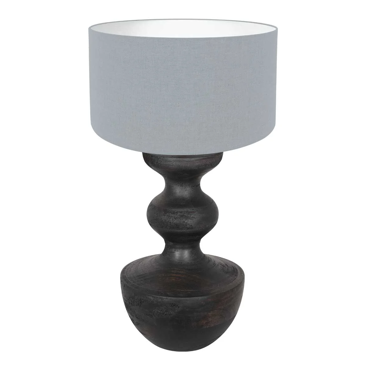 Lámpara de mesa negra clásica Anne Light & Home Lyons