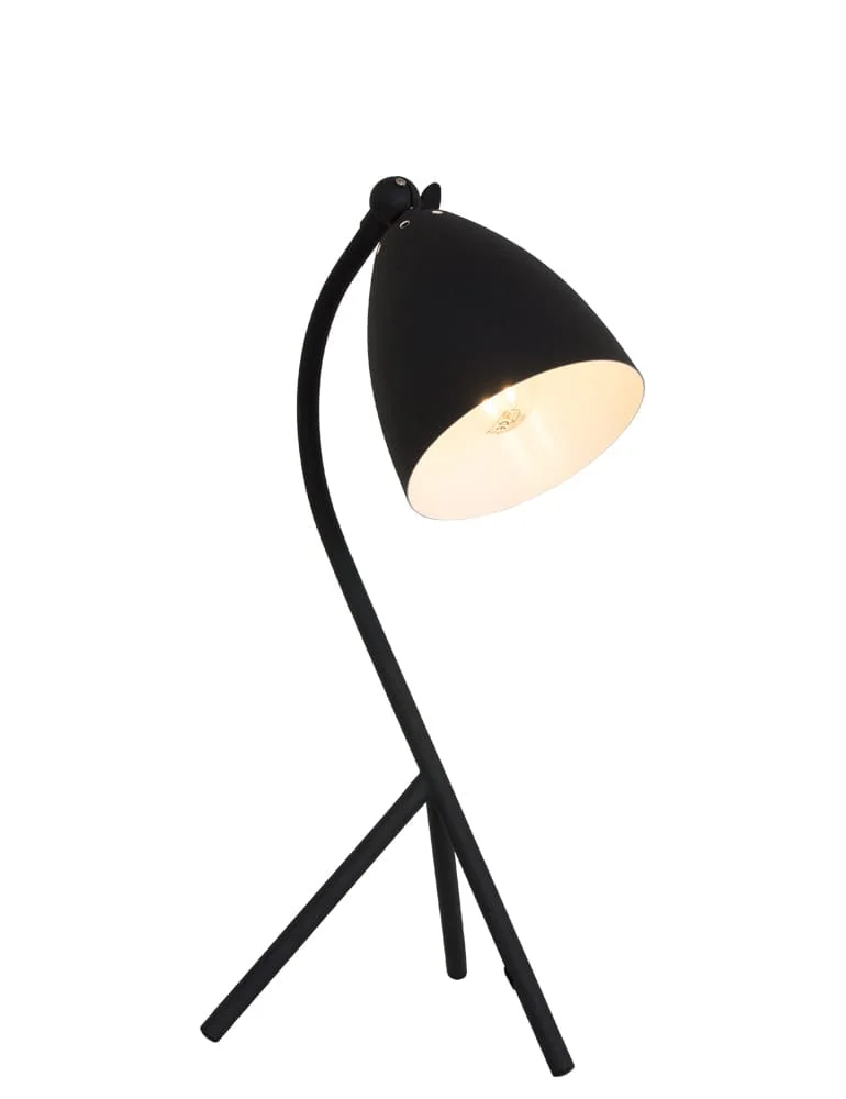 Lámpara de mesa negra de diseño Mexlite Lina