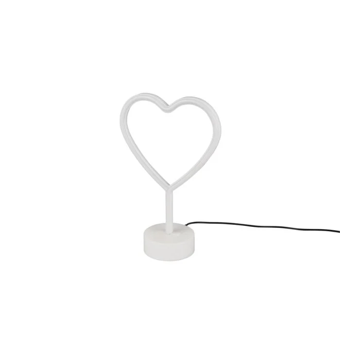 Lámpara de Mesa Reality HEART LED Blanca, 1 luz
